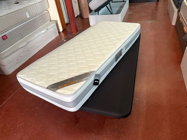 80x180 COLCHÓN NUEVO PREMIUM BASE RETAPIZADA