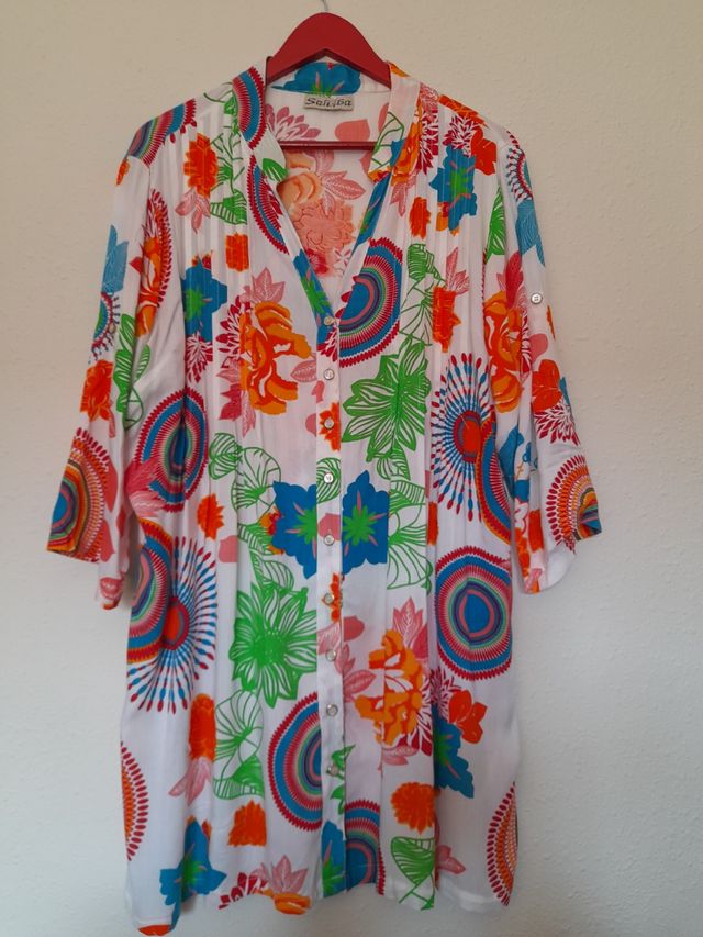 Vestido playero multicolor