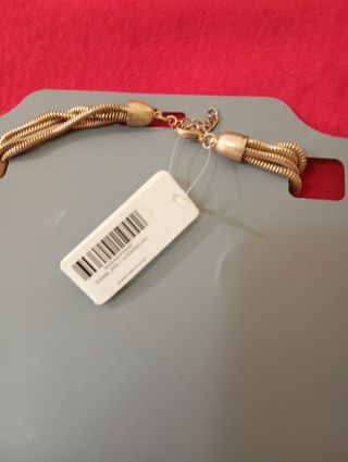 Collar Parfois dorado y rojo
