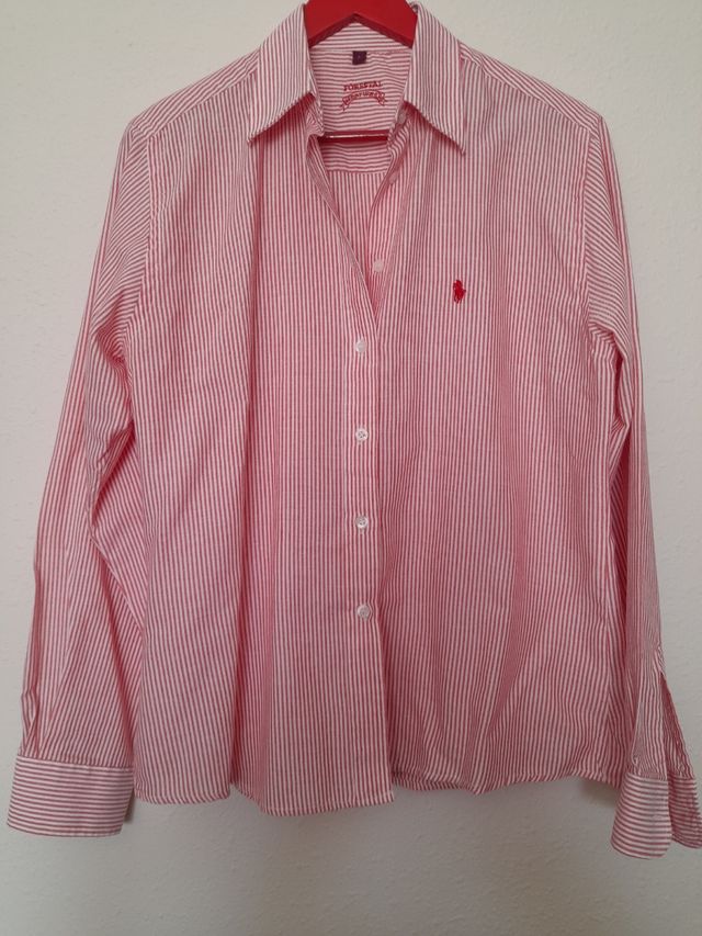 Camisa Fornarina rayas rojas y blancas