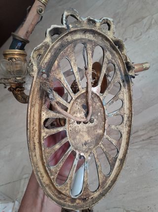 Apliques pared, dorados, antiguos