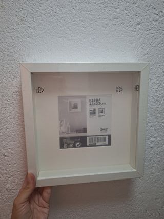 Marco RIBBA blanco 23x23cm IKEA
