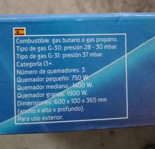 Hornillo gas Orbegozo FO 3450
