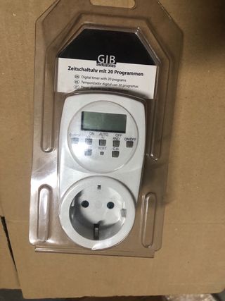 Temporizador digital GIB - 20 programas