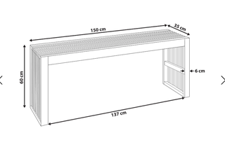 Set da giardino: tavolo+2 panche in legno