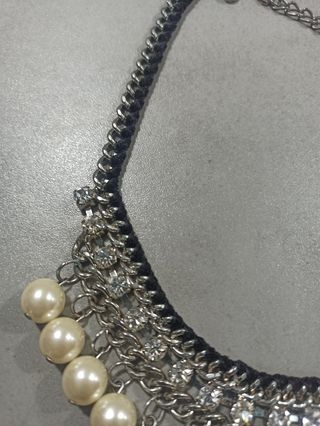 Collar perlas-bisutería elegante