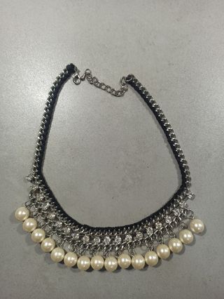 Collar perlas-bisutería elegante