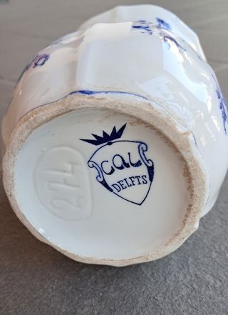 Vaso Ceramica Blu Delft Amsterdam- Vintage