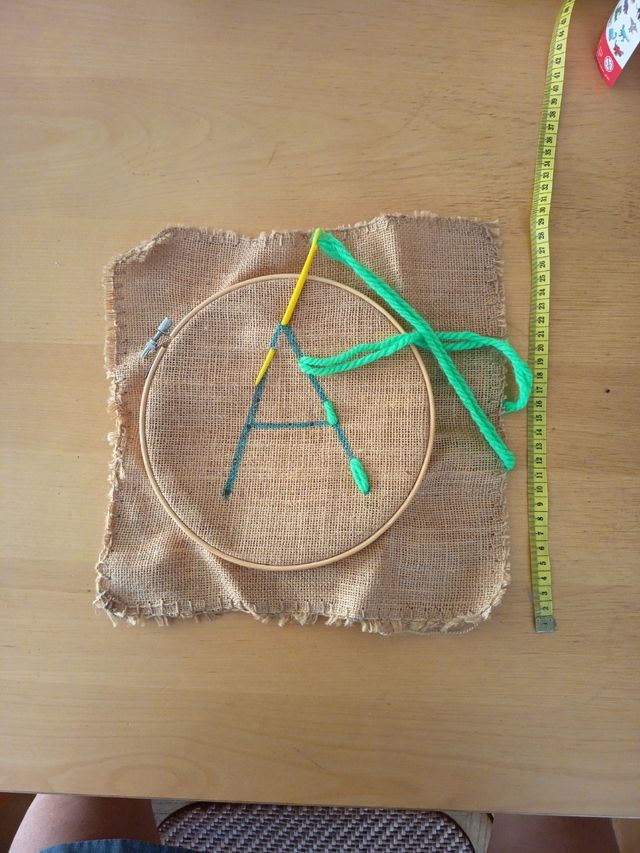 Bastidor bordado: Manualidades.
