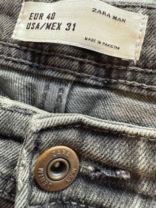 Shorts vaqueros Zara grises - M