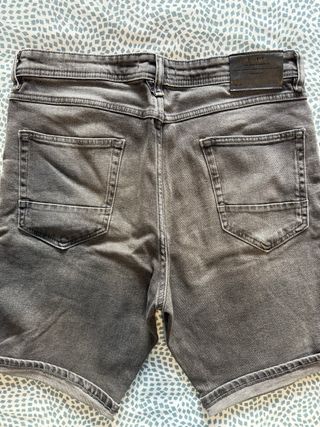 Shorts vaqueros Zara grises - M