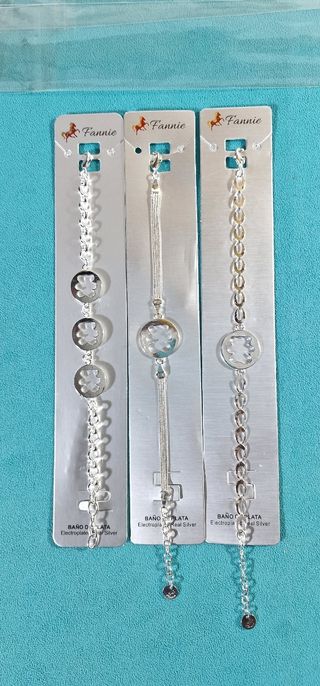 Pulseras "-OSITO-" Baño plata 925