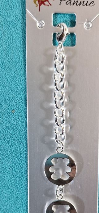 Pulseras "-OSITO-" Baño plata 925