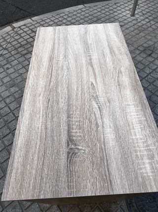 Mesa madera prensada - Beige/Marrón