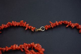 Collana Corallo Rosso - Chiusura Oro
