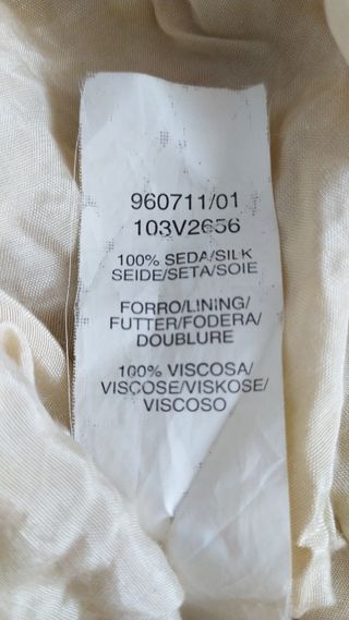 Vestido Tintoretto midi beige multicolor