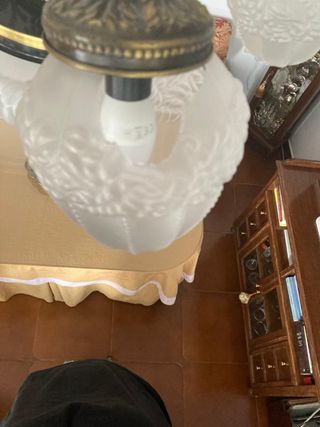 Lámpara techo vintage con pequeño desperfecto