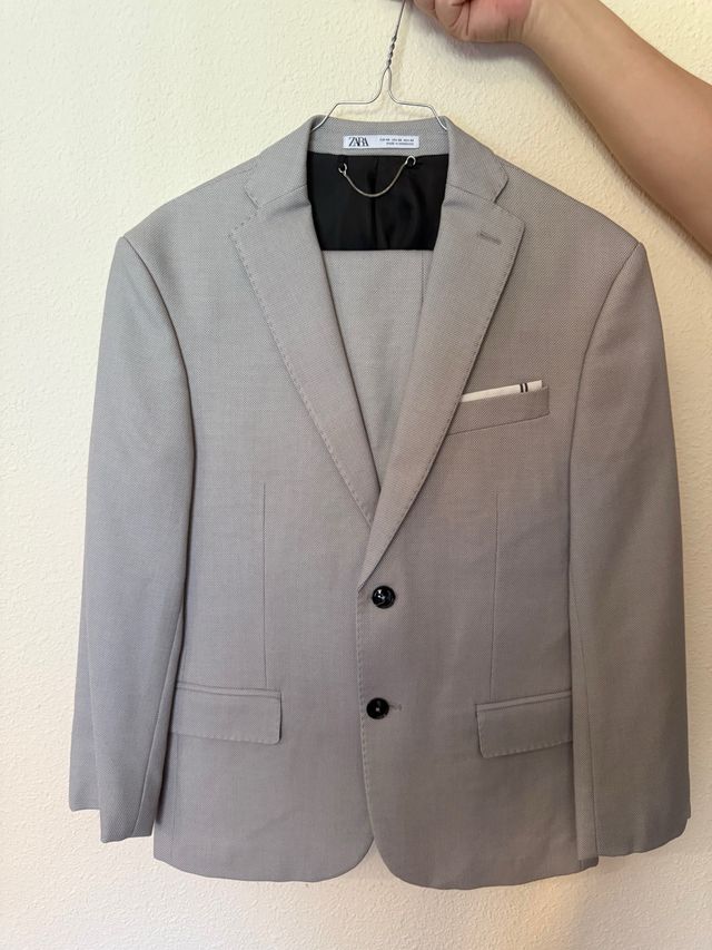 Traje Zara Gris Hombre Nuevo Talla 46