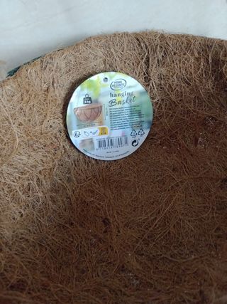 MACETA COLGANTE DE FIBRA DE COCO, NUEVA 