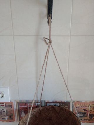 MACETA COLGANTE DE FIBRA DE COCO, NUEVA 
