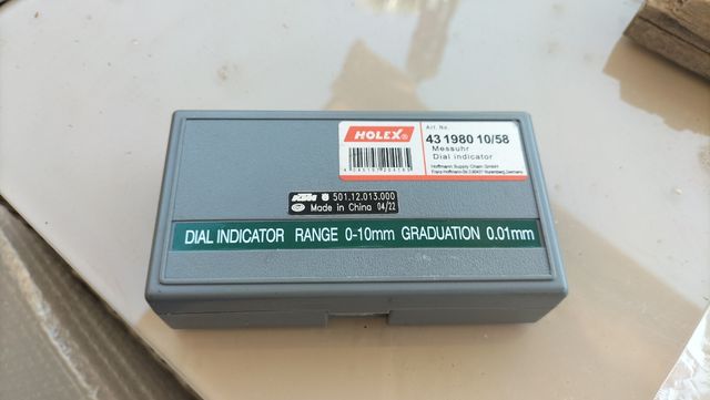 Reloj comparador de golpes Holex 10/58mm