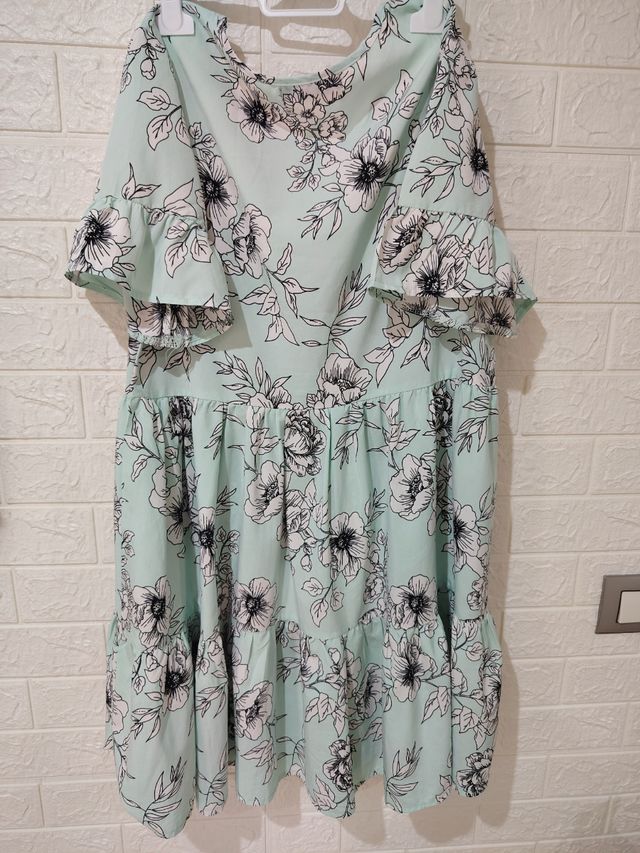 Vestido floral verde - Talla 38/40