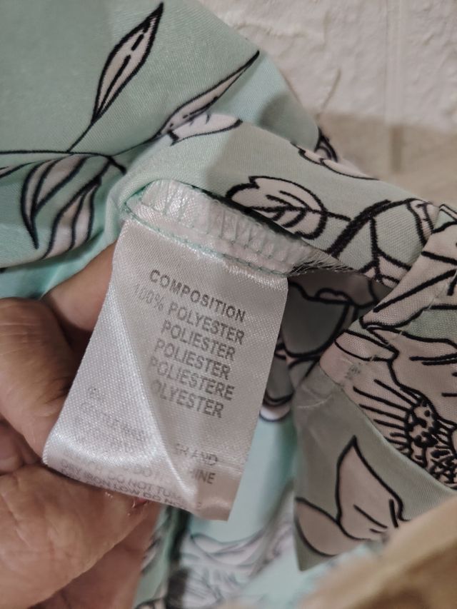 Vestido floral verde - Talla 38/40