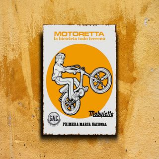 PLACA METALICA BICICLETA CARTEL ANUNCIO VINTAGE