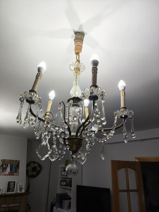 Lampara vintage cristal