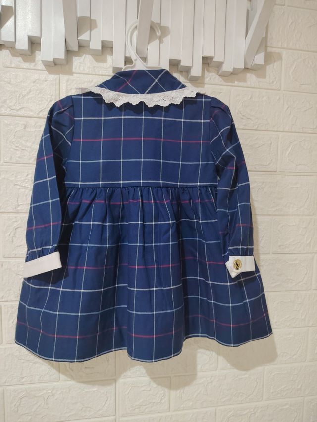 Vestido Miranda niña 24m cuadros