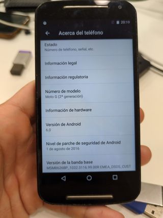 Motorola Moto G 2 - Teléfono negro