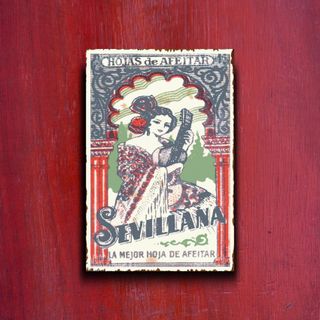 PLACA METALICA CUCHILLAS DE AFEITAR CARTEL ANUNCIO