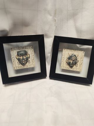 2 Cuadros máscaras étnicas