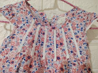 Vestido+Braga Bebé 3-6m Brotes