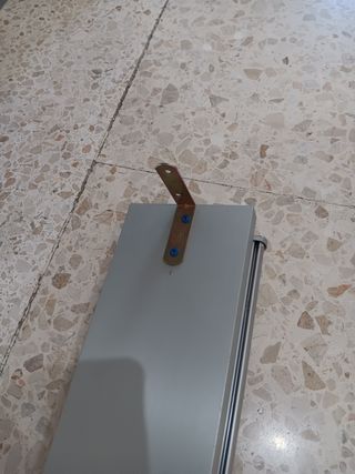 Riel para cortina - metal gris