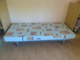 Somier metálico con láminas de madera 80 cm