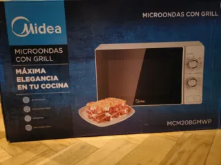 Microondas Midea MCM208GMWP con Grill SIN ESTRENAR