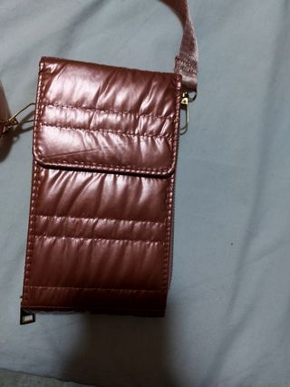 Bolso móvil acolchado rosa