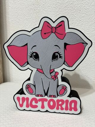 Lampara led Elefante Bebé personalizada 