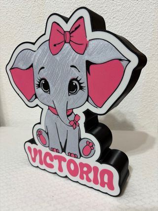 Lampara led Elefante Bebé personalizada 