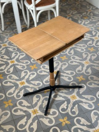 Mesa ordenador abatible madera