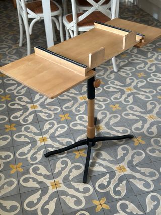 Mesa ordenador abatible madera