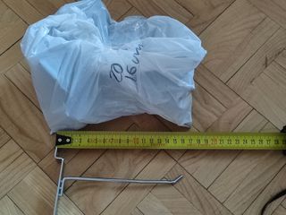 20 Ganci Metallici per Espositori 15cm