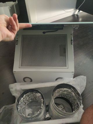 Campana extractora blanca