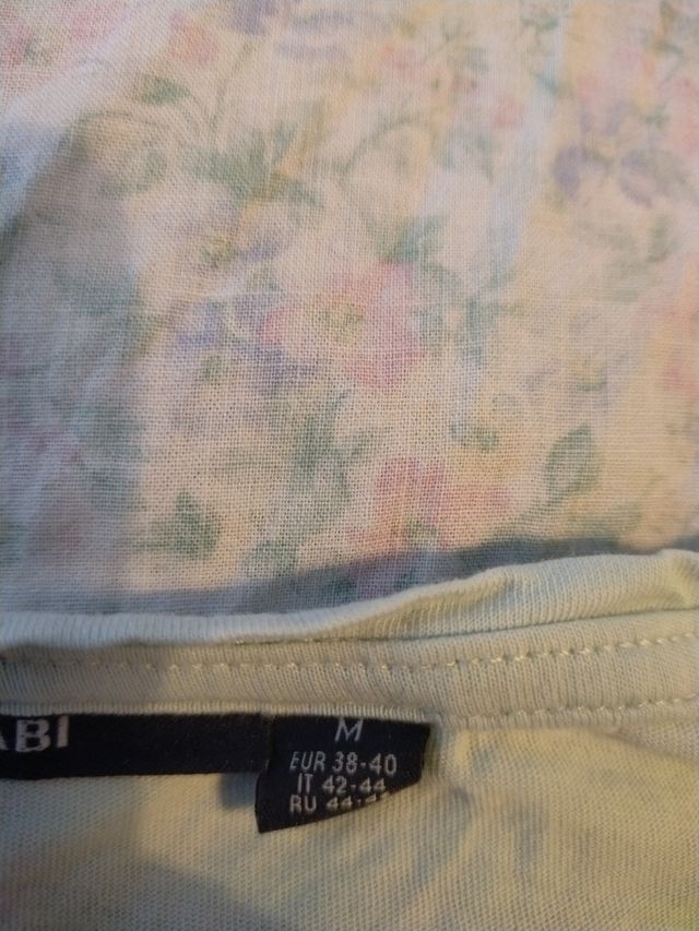 Maglietta donna celeste manica corta