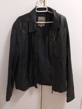 Chaqueta cuero CHEVIGNON negra - L