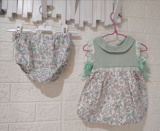 Conjunto Foque, bebé niña 9 meses - Vestido/culote