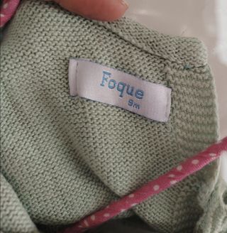 Conjunto Foque, bebé niña 9 meses - Vestido/culote