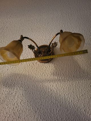 Apliques pared dorados - 2uds