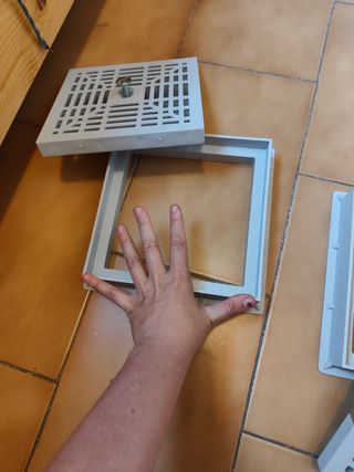 Rejilla ventilación 20x20cm - PVC